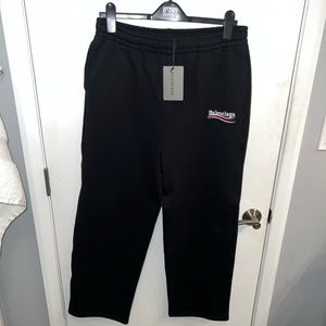 Balenciaga presidential campaign sweat pants black size L